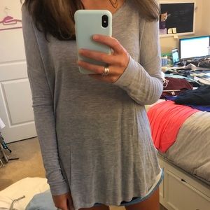 Tresics Blue Long Sleeve Top